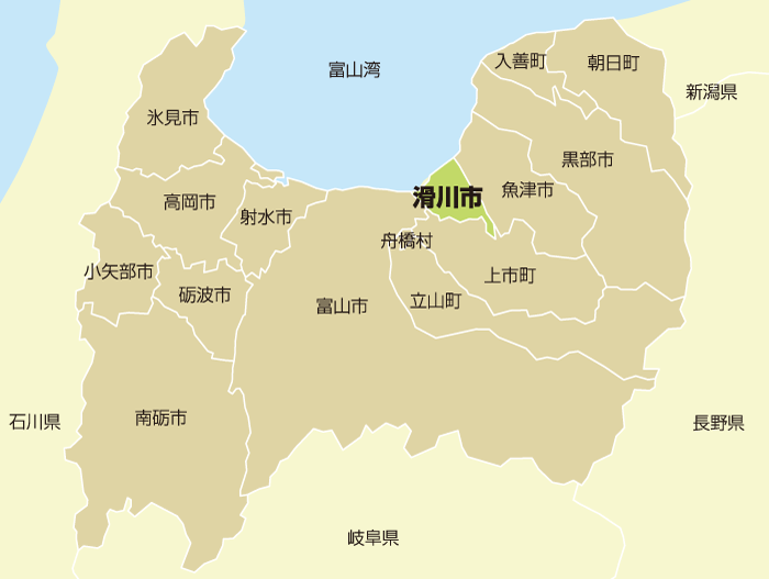 富山県市町村地図