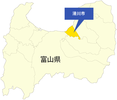 富山県 滑川市の位置（地図）