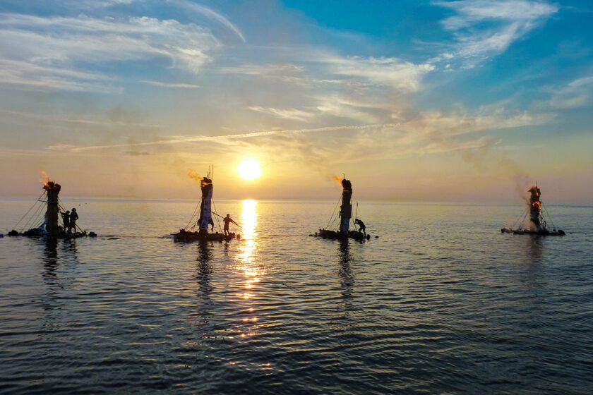 滑川のネブタ流し【国指定重要無形民俗文化財】（7月31日）